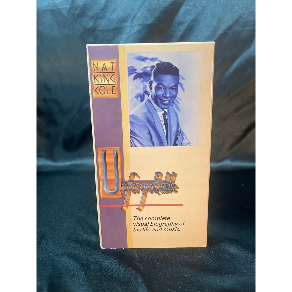 Nat King Cole Unforgettable VHS 1989 Visual Biography Documentary MPI‎ MP 1663